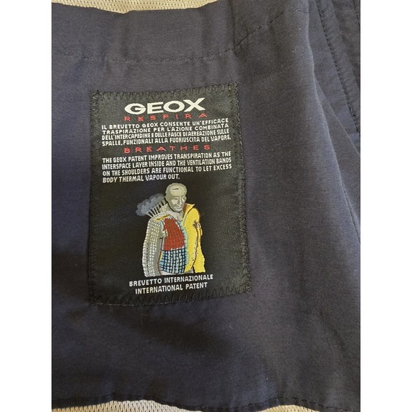 Geox Men's Blue Jacket Respira Water Repellent Windproof Thermal Reg. US Sz 46 - Picture 15 of 17